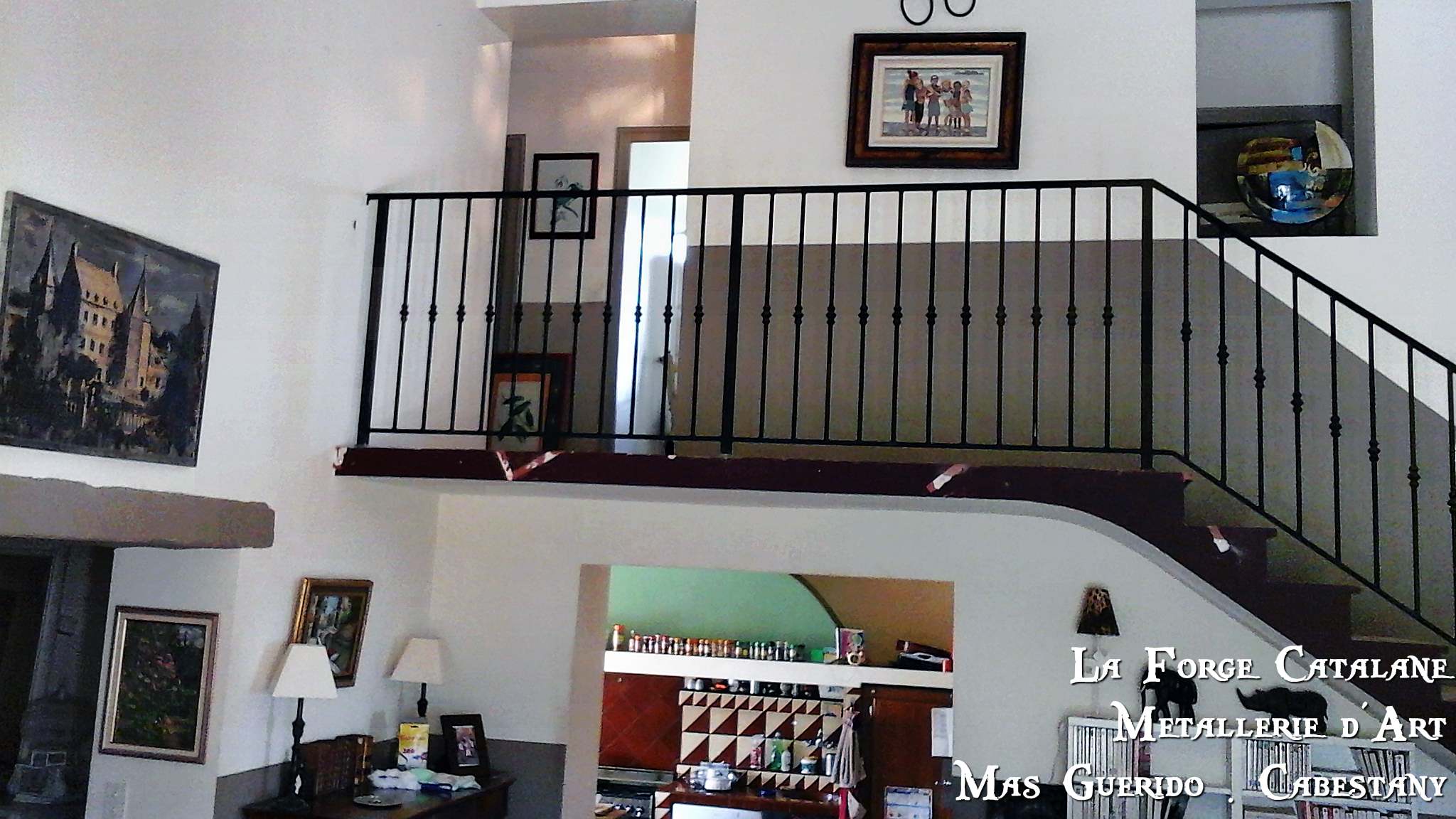 rambarde rampant rampe garde corps droit bagues  fer La Forge Catalane.jpg